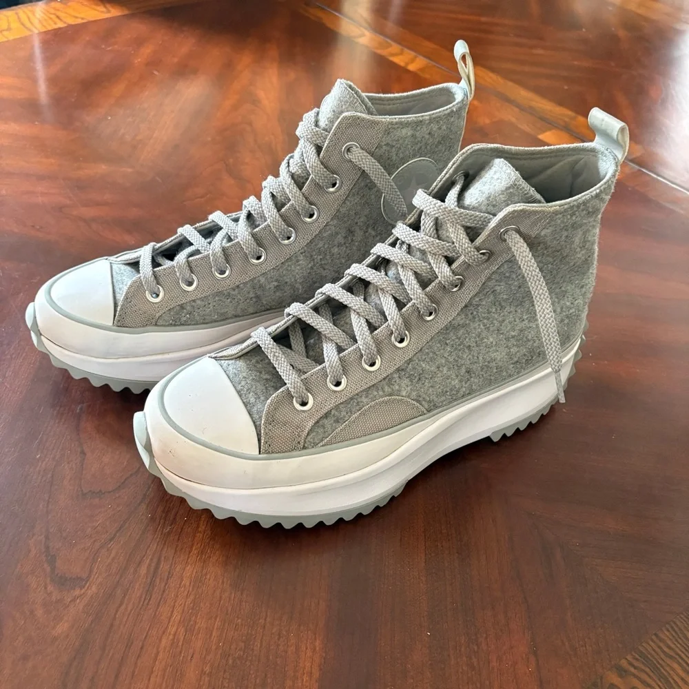 Converse Run Star Hike Chunky High Top Sneakers Unisex Womens 11 Mens 9.5 - Picture 5 of 16